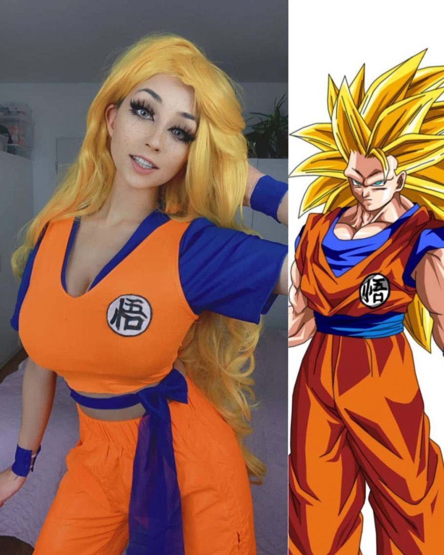 Fã de Dragon Ball Super faz cosplay feminino do Super Saiyajin 3 do Goku e o resultado é impressionante