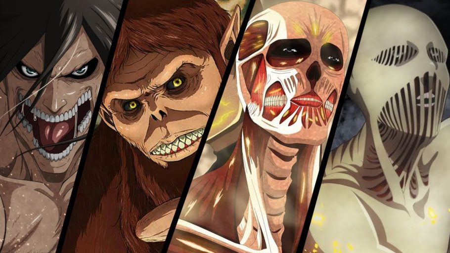 Estes são os 9 titãs originais de Attack on Titan classificados pelo seu nível de poder