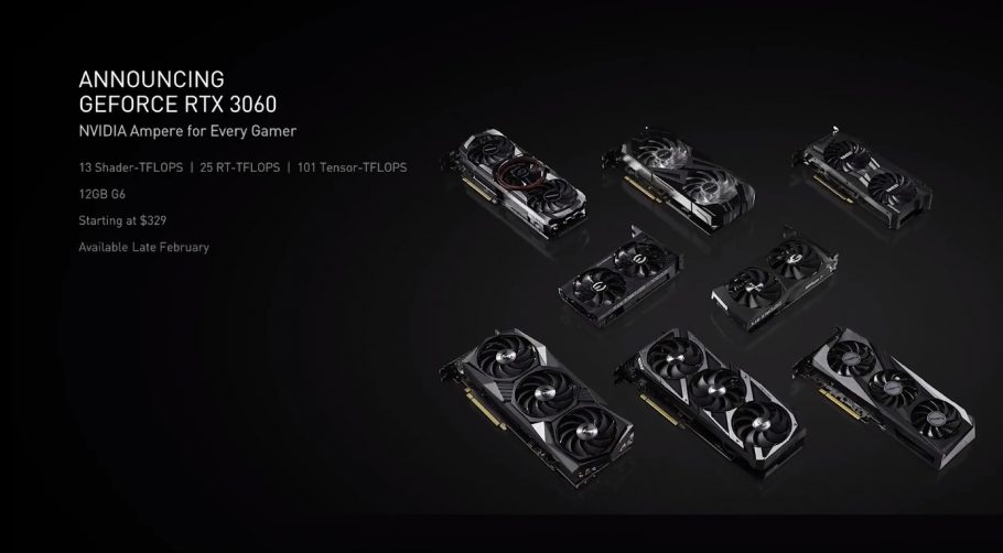 Nvidia anuncia a GeForce 3060