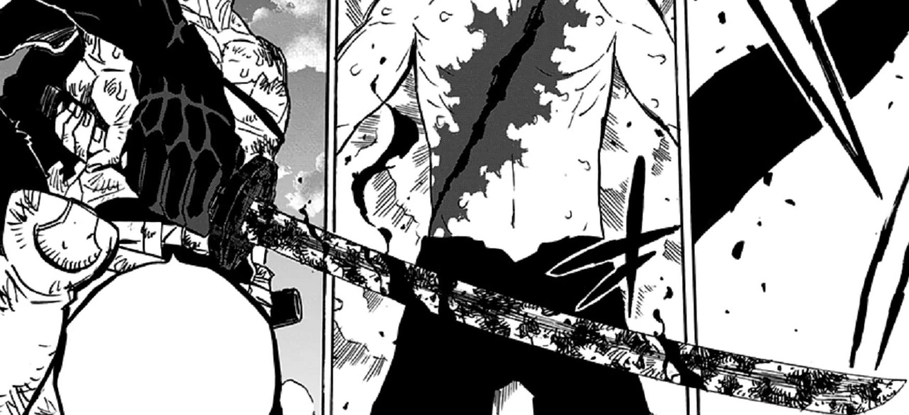 A última das espadas de Asta em Black Clover na verdade é uma Katana. 