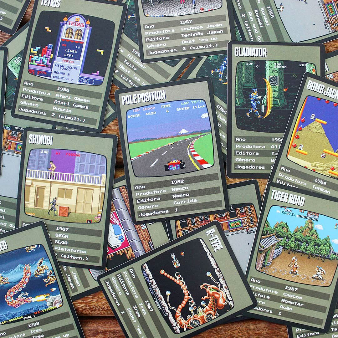 Editora Mundo lança cards colecionáveis inspirados nos mais clássicos jogos de fliperama