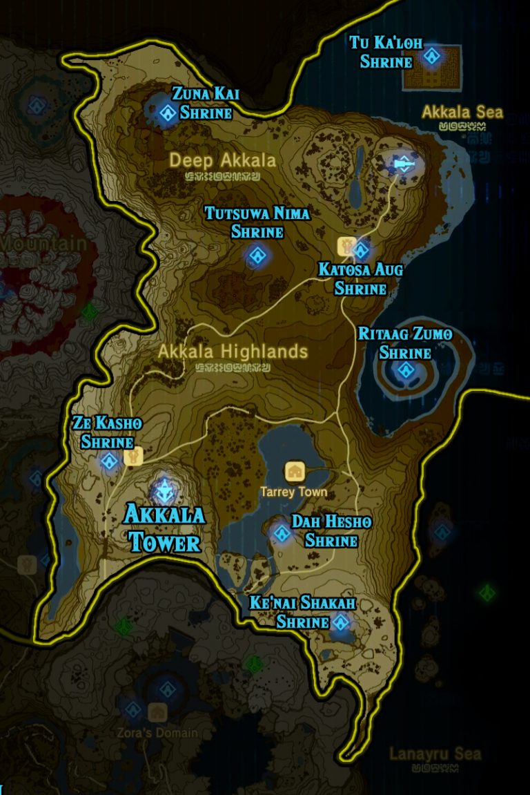 Zelda Breath of the Wild Localização de todos os Santuários (Shrines)