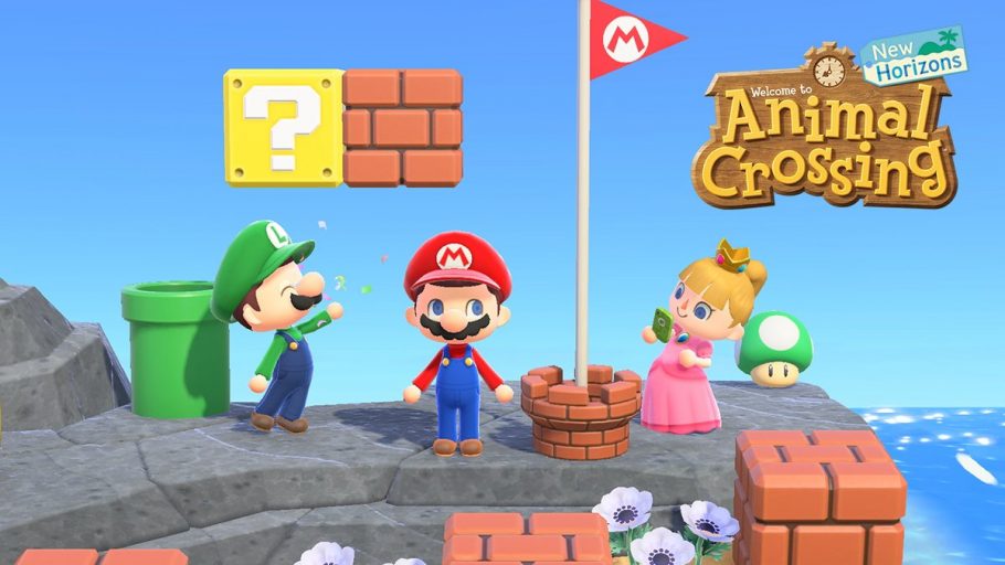 Animal Crossing itens Mario
