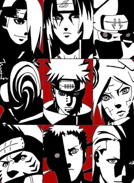 Akatsuki Nuvem iPhone Papel de parede de celular HD