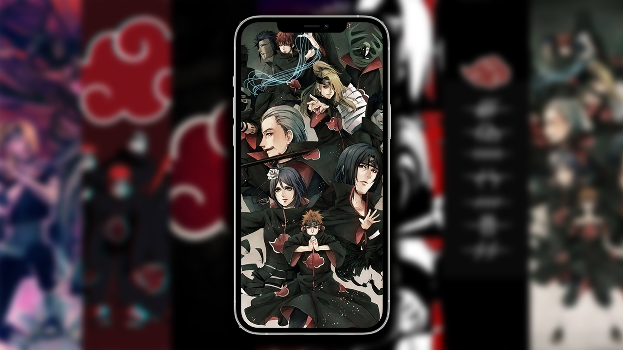 Akatsuki Nuvem iPhone Papel de parede de celular HD