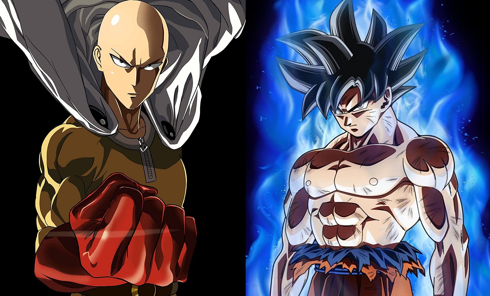 Fãs estão debatendo novamente quem venceria em uma luta entre Goku e Saitama