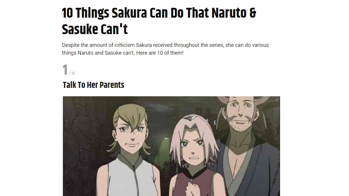 Publicação de Naruto viraliza ao lembrar de algo que só Sakura consegue fazer do Time 7