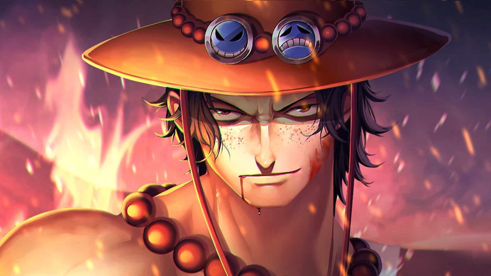O real significado dos bottons no chapéu de palha do Ace em One Piece
