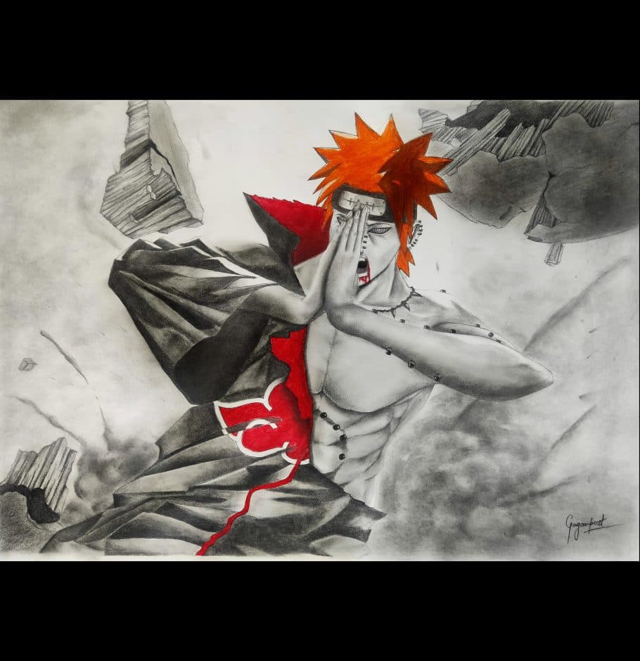 Fã de Naruto recria Pain em ilustração de tirar o fôlego - Critical Hits