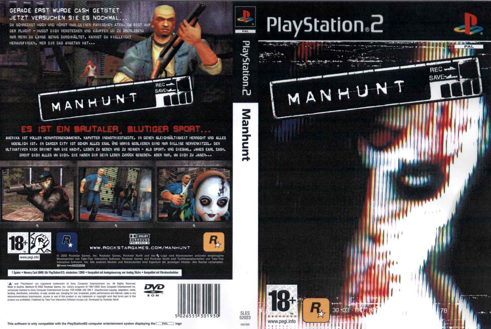 manhunt 2 cheats ps2