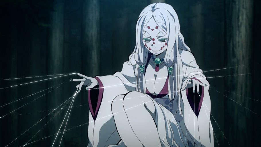 Fã de Demon Slayer faz cosplay simplesmente incrível da Mãe Aranha do anime