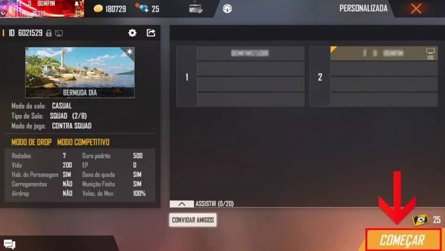 Free Fire: como criar sala personalizada, free fire