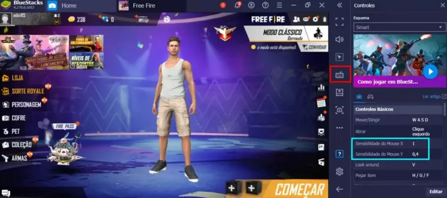 Free Fire sensibilidade