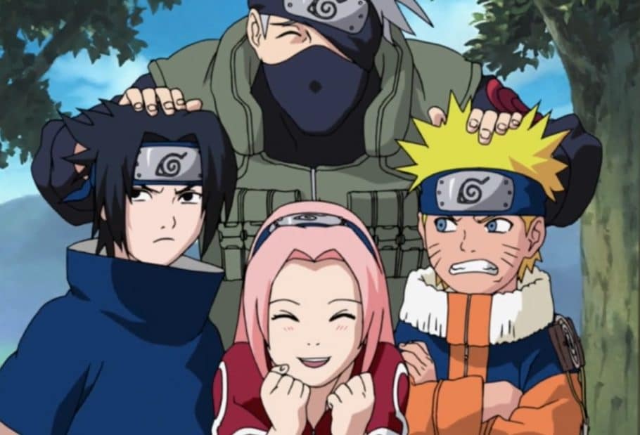 Sasuke, Naruto e Sakura + os 3 Sannin lendários ao fundo!! . #animescene  #animeindo #animegirlkawaii #desenho…