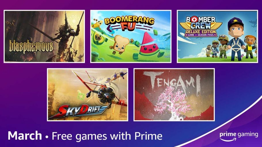Amazon Prime Gaming revela os jogos grátis de Março