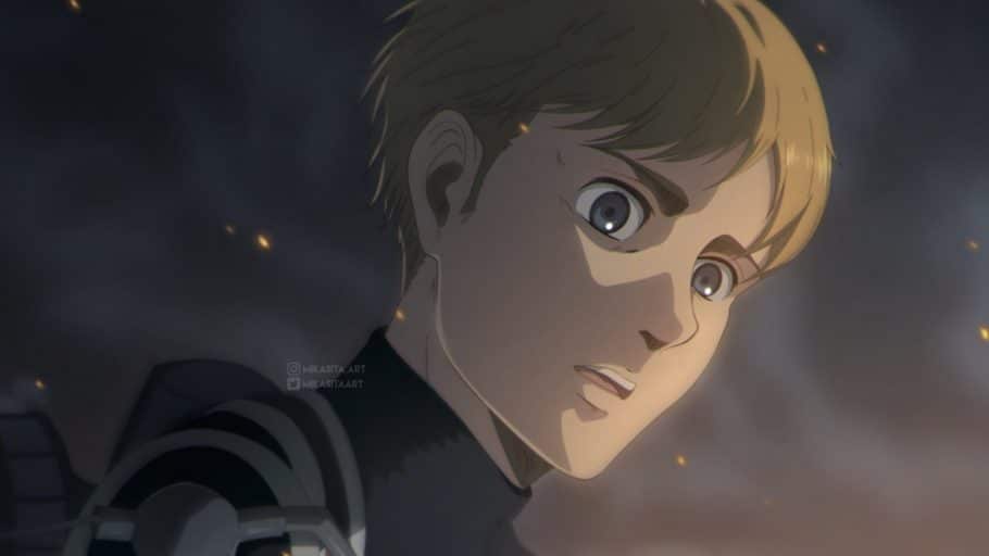 Attack on Titan 73 mostra com Armin se tornou super protetivo