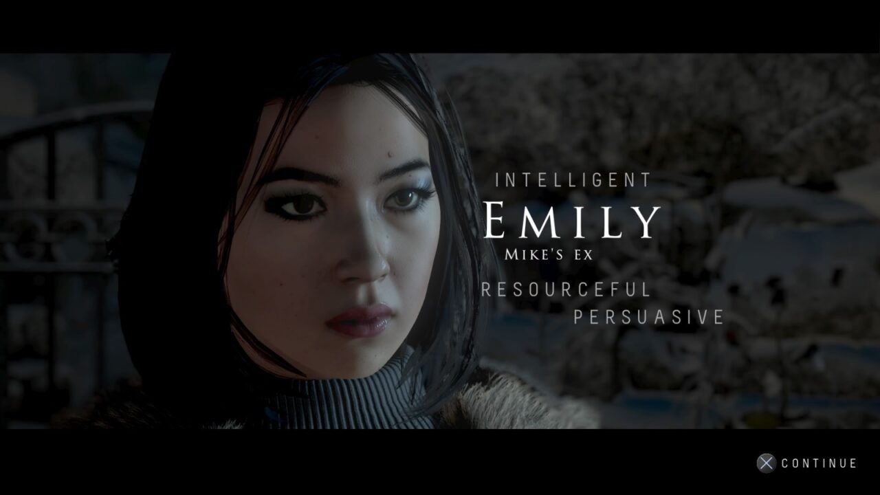 personagens until dawn - emily