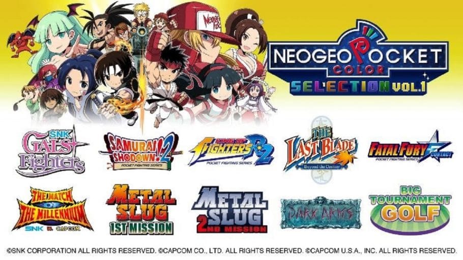 Clássicos do NeoGeo Pocket Color chegam ao Nintendo Switch com NeoGeo Pocket Color Selection Vol. 1