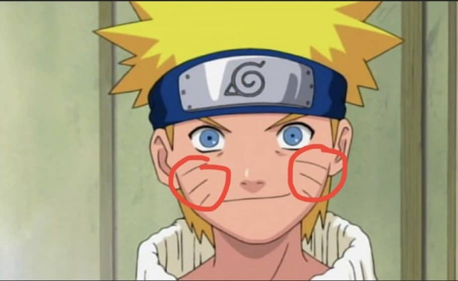 Afinal, por que Naruto tem essas 3 linhas em seu rosto?
