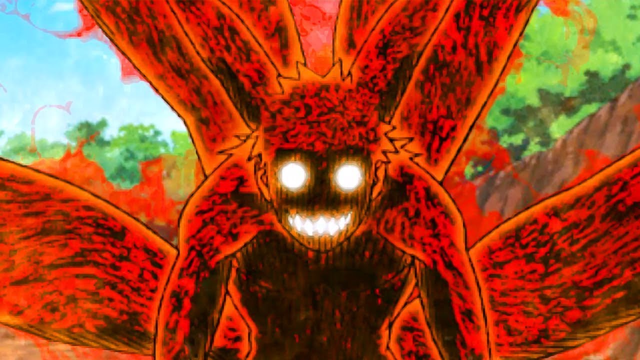 Naruto Uzumaki Virando o Demonia Da Raposa De Nove Caudas!…