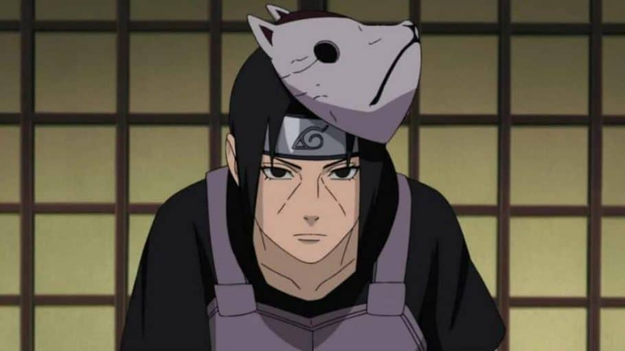 Itachi com mascara da anbu