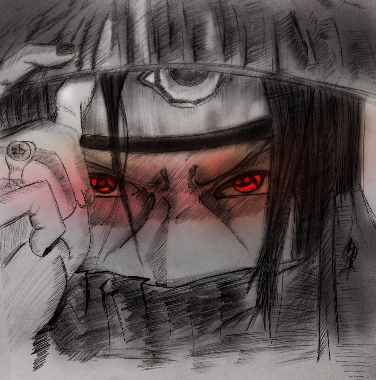 Artista fã de Naruto fez uma ilustração incrível da primeira aparição de Itachi