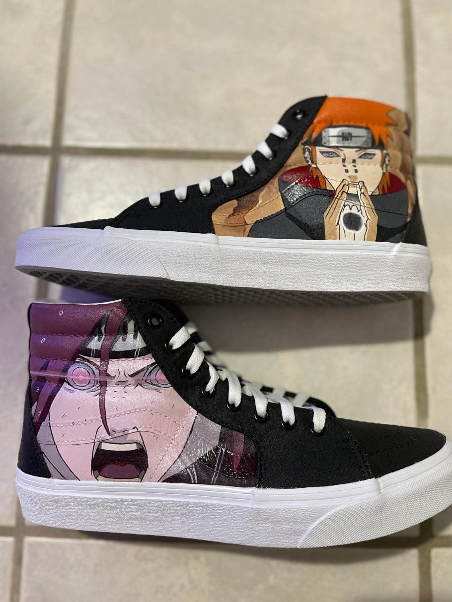 Fã de Naruto viraliza ao criar um tênis personalizado do anime