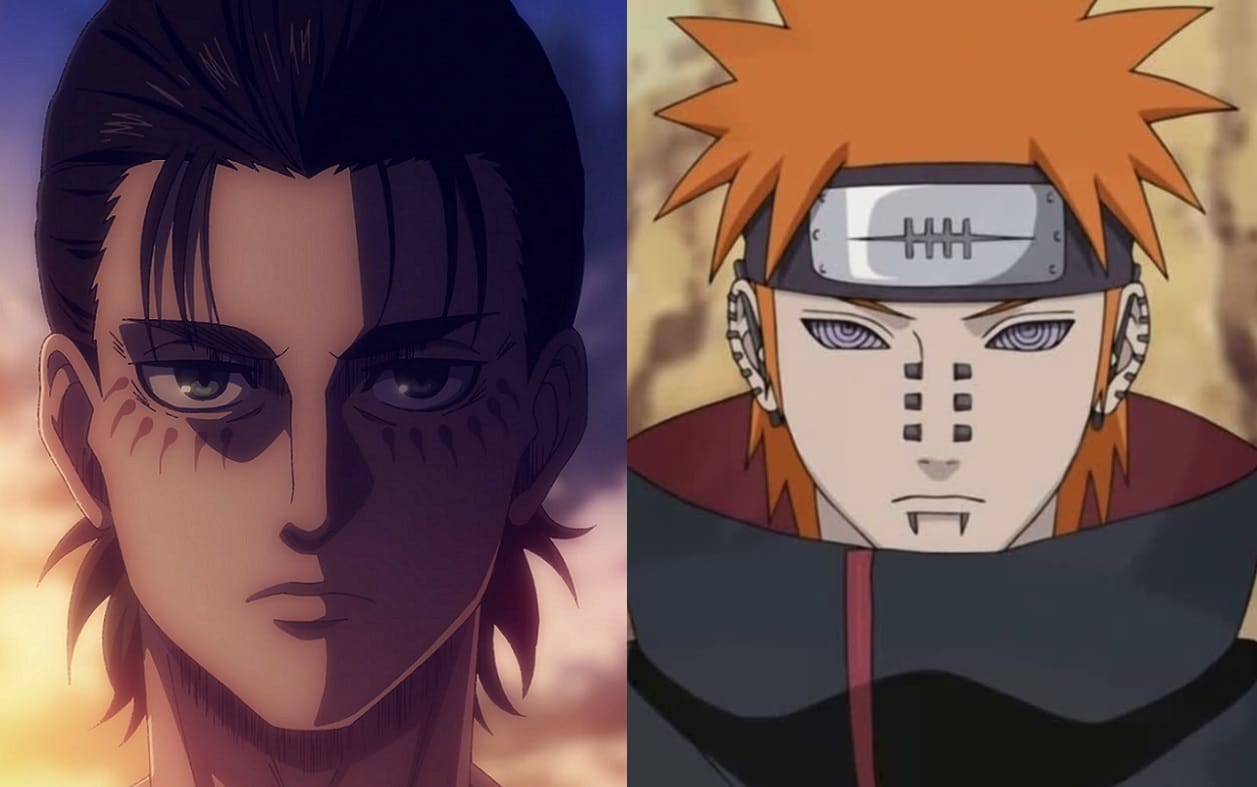 Attack on Titan - Fãs de Naruto estão comparando Eren Yeager e Pain