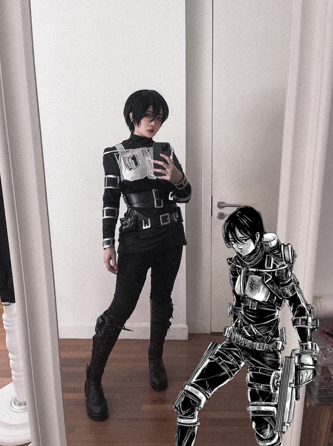 Fã de Attack on Titan fez um cosplay perfeito de Mikasa pós-timeskip