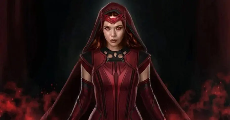A arte conceitual de WandaVision dá ao traje da Feiticeira Escarlate um ar mais dramático