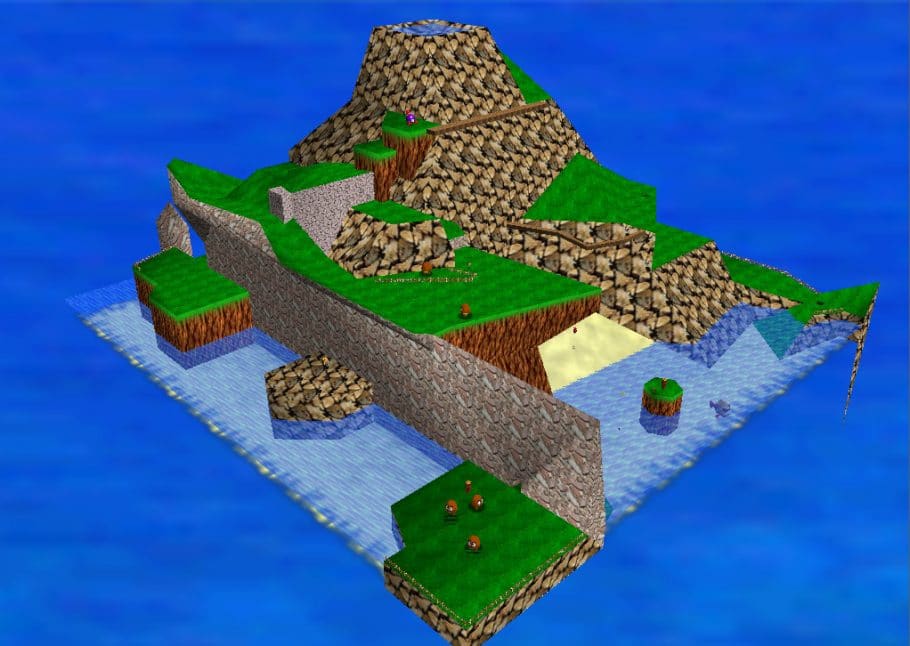 Super Mario 64 - Todas as estrelas de Tiny-Huge Island