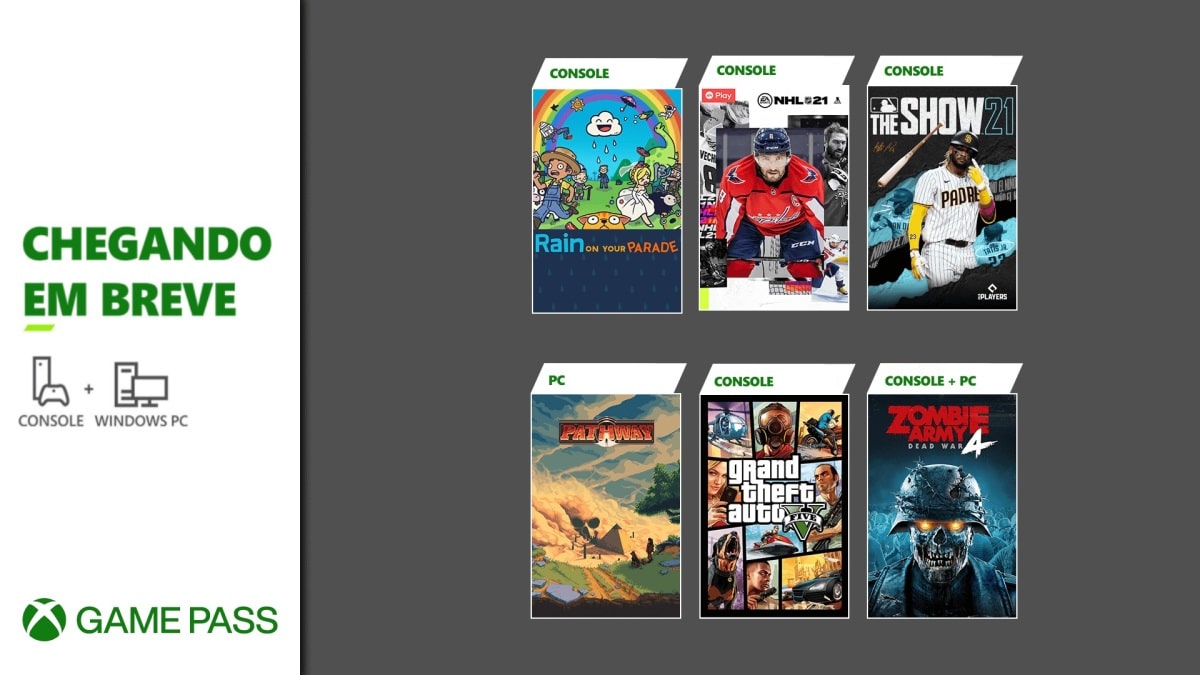 Xbox Game Pass adicionará em abril GTA V, Zombie Army 4 e diversos outros títulos