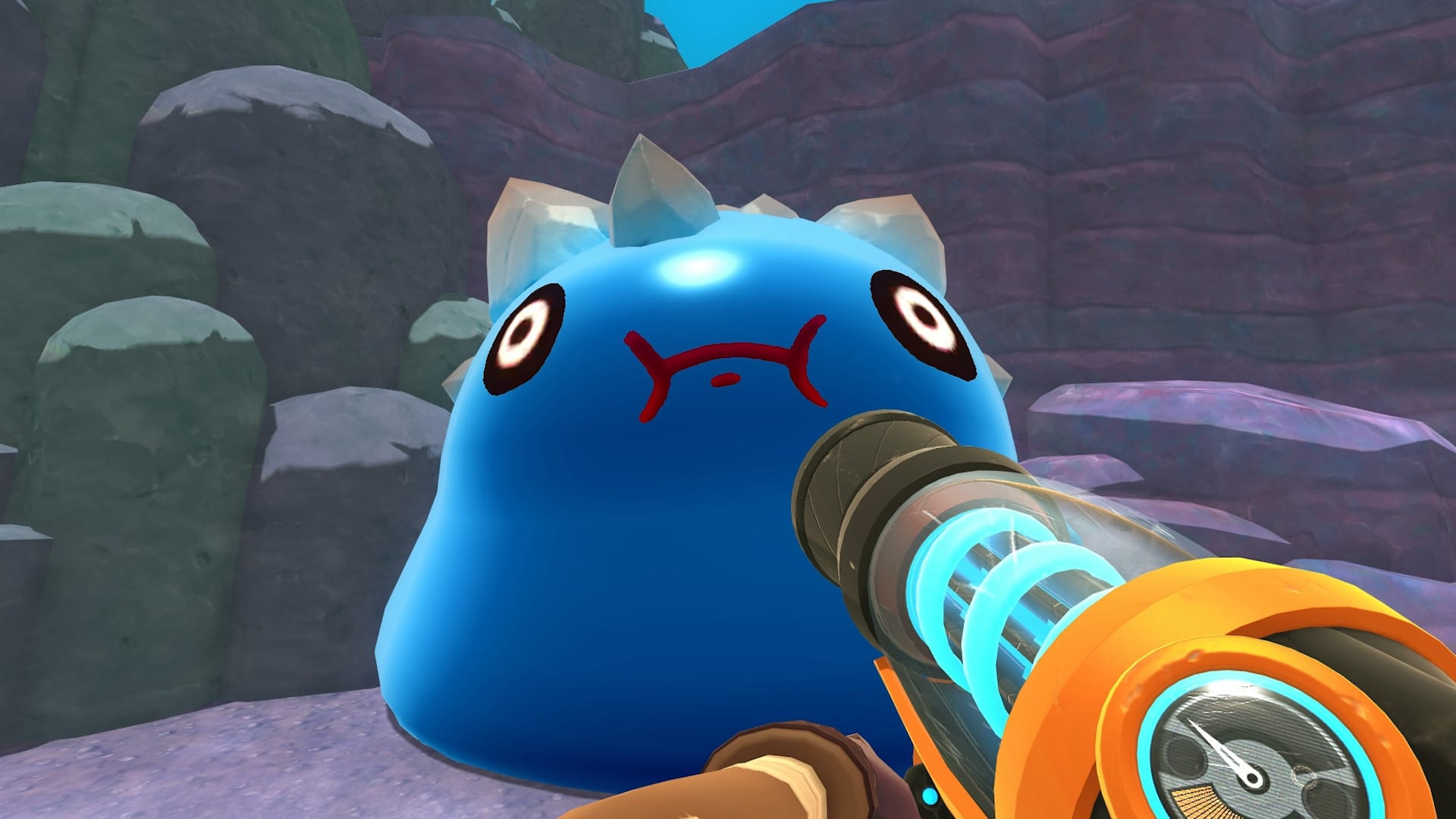 Bem vindos à Borda Muito Distante Slime Rancher é um jogo em