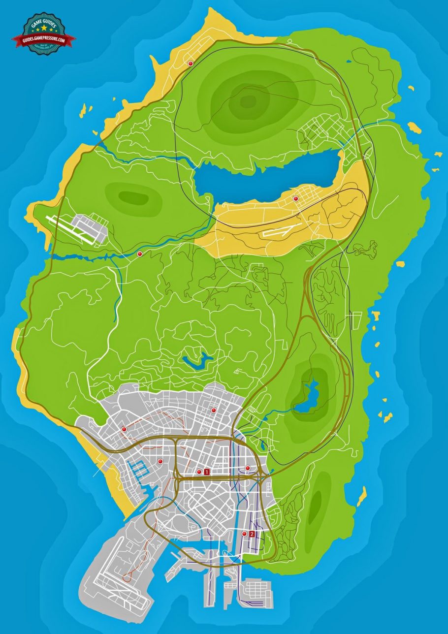 GTA Brasil Team - Desvendando o universo Grand Theft Auto: Mapa Localização  das Armas