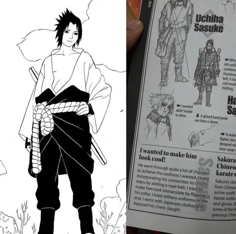 Veja como o visual inicial de Sasuke seria bem diferente em Naruto Shippuden