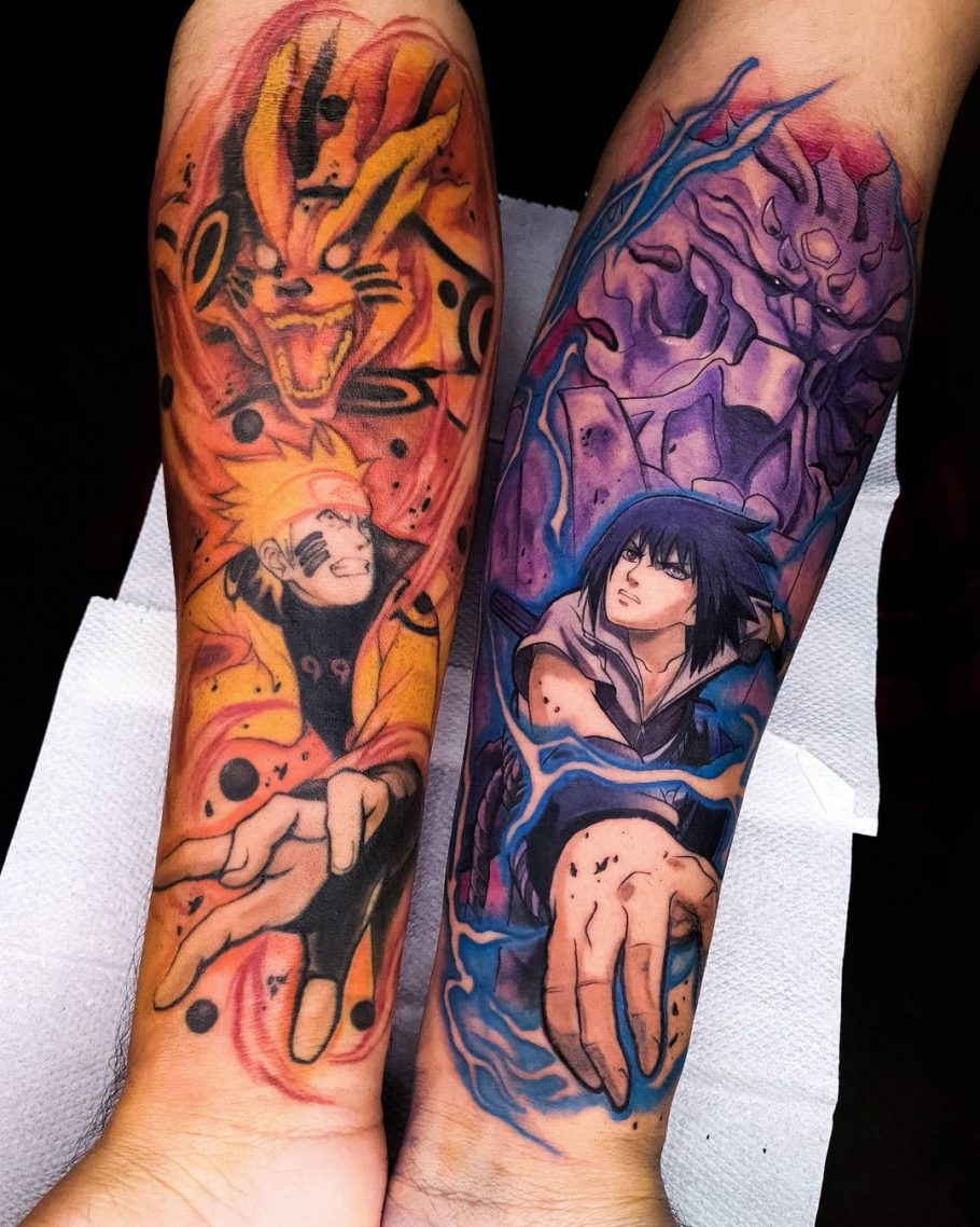 Esta é uma tatuagem de Naruto que todo fã desejaria ter