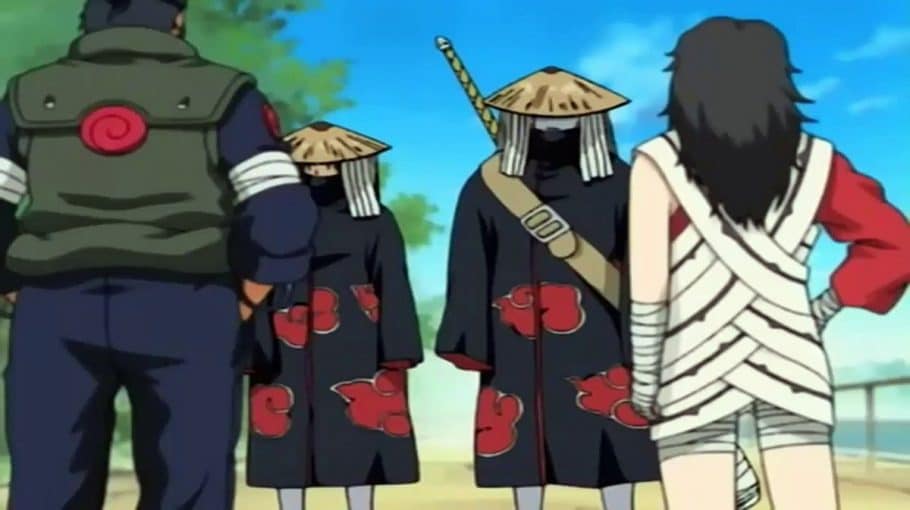 Este é um detalhe da Kurenai tentando colocar um Genjutsu no Itachi que não apareceu no anime de Naruto
