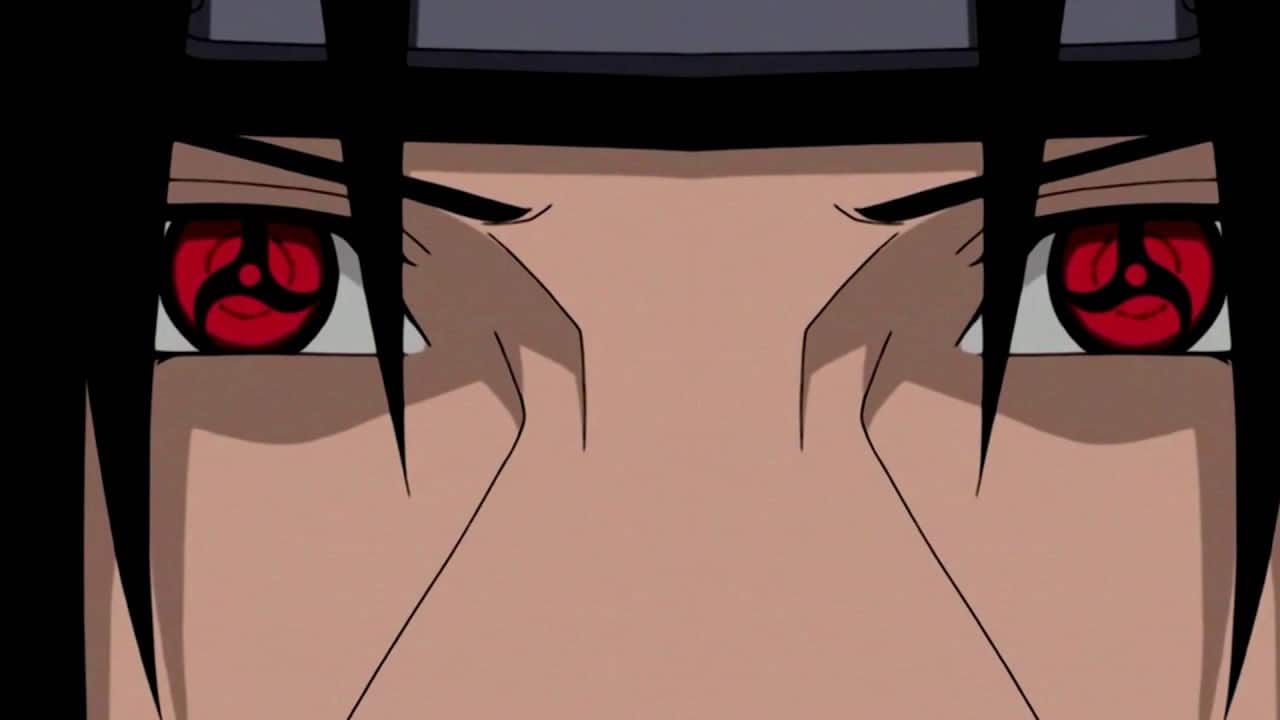 Itachi Uchiha sharingan  Olhos de anime, Anime, Olhos