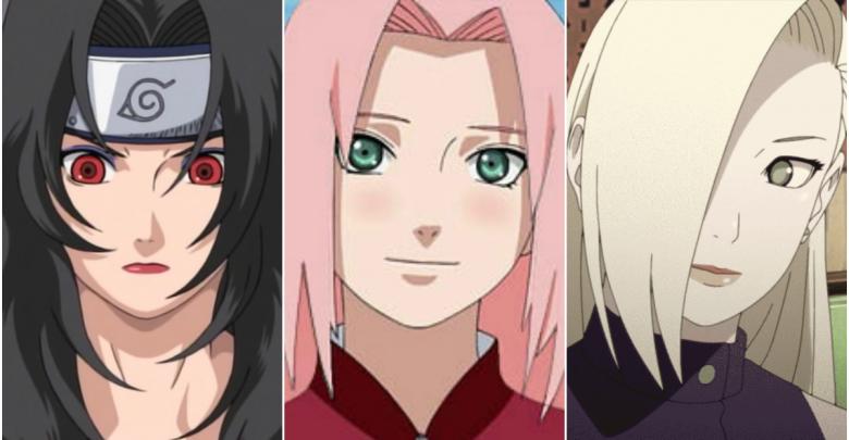 Os personagens principais do anime naruto