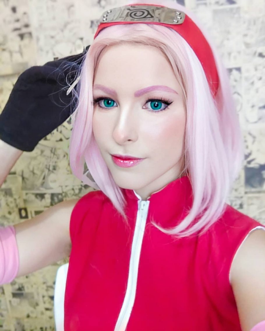 Brasileira fez um cosplay incrível da Sakura de Naruto
