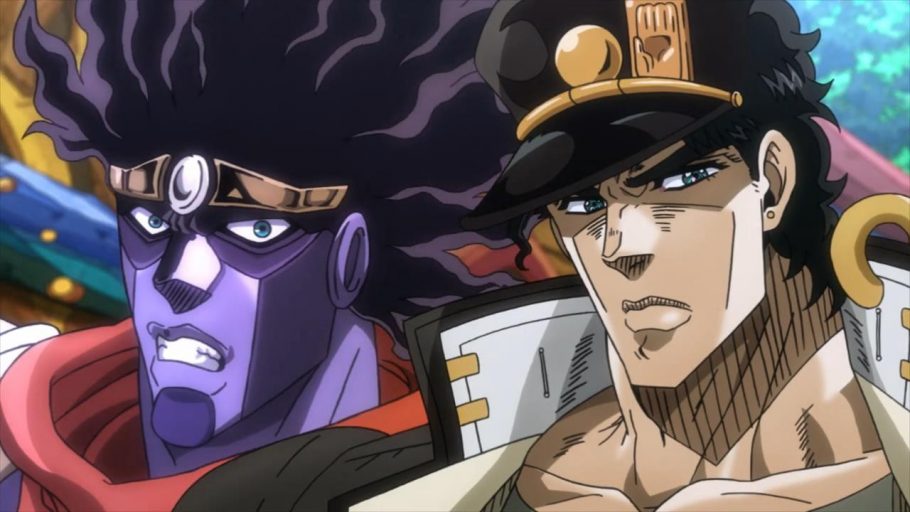 Personagens de anime com traço de jojo