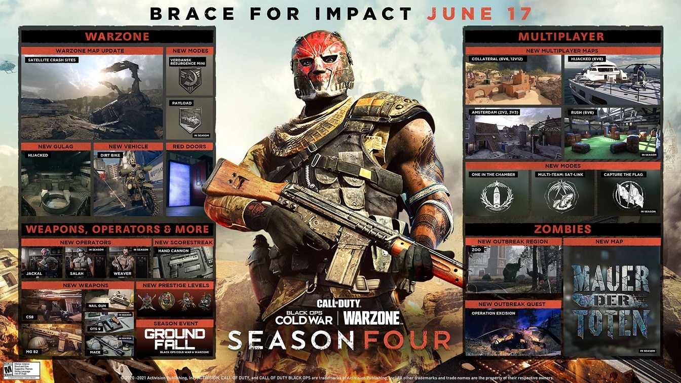 Temporada 4 de Call of Duty Black Ops Cold War e Warzone chegam esta semana; Confira os detalhes 