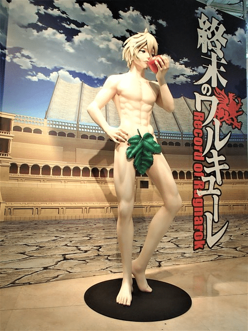 Estátua em tamanho real do Adão de Record of Ragnarok foi colocada em Shibuya