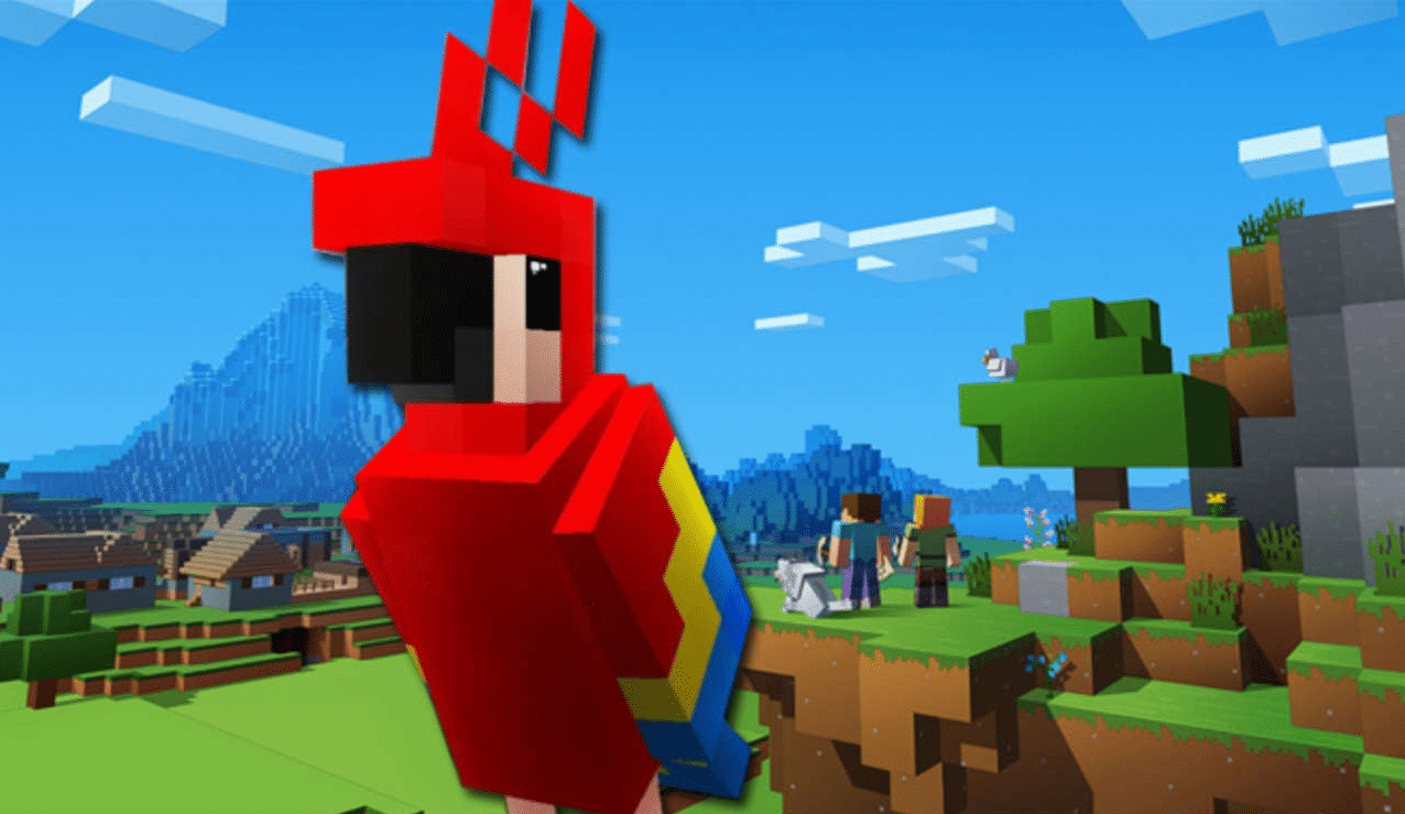 Minecraft tirar papagaio ombro