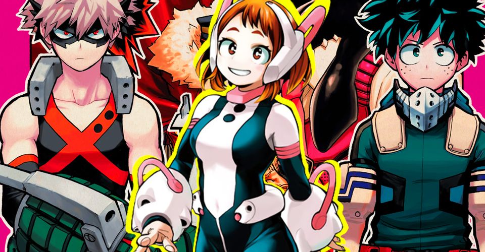 My Hero Academia: trajes furtivos de Deku, Bakugo e Todoroki no