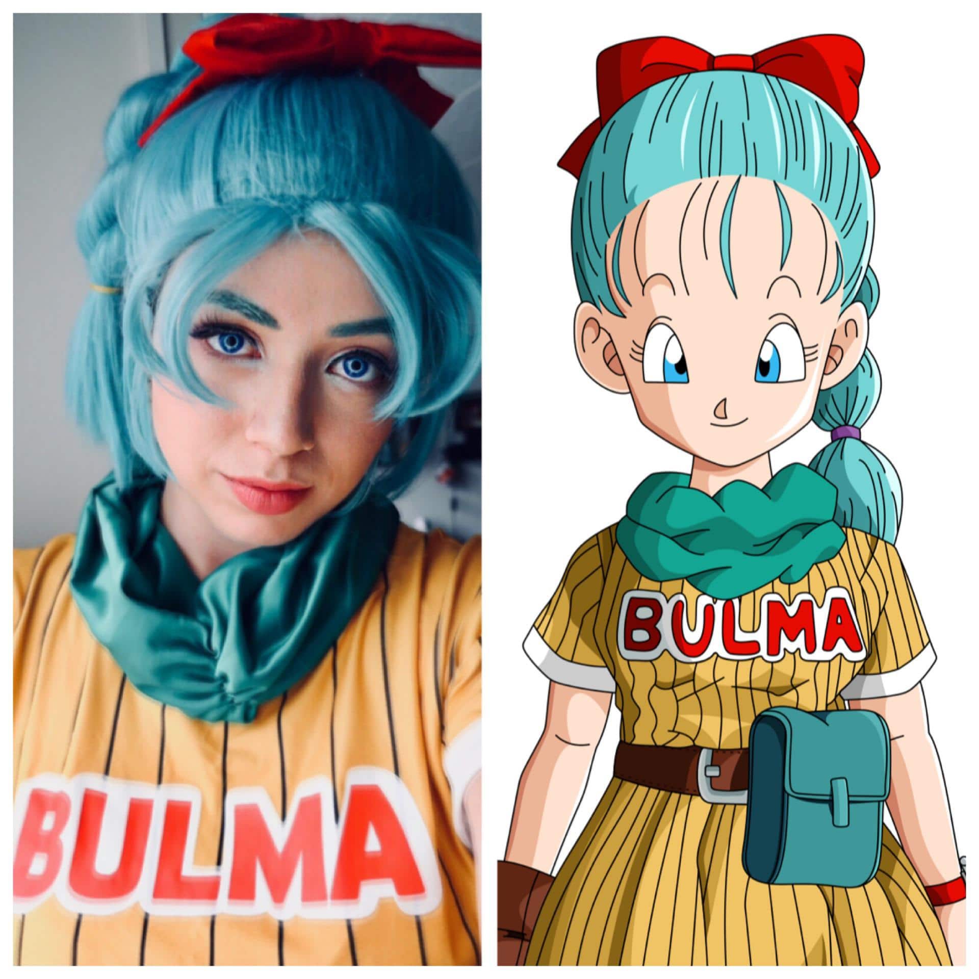 Cosplayer fã de Dragon Ball recriou de forma impecável o mais icônico visual de Bulma