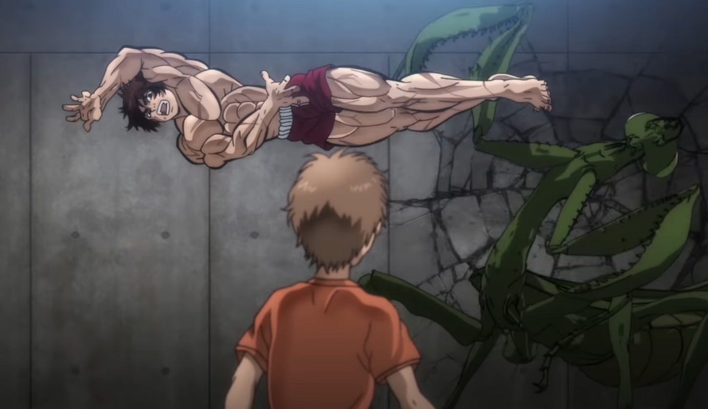 Baki faz todos a sua volta de reféns #anime #Baki #bakihanma