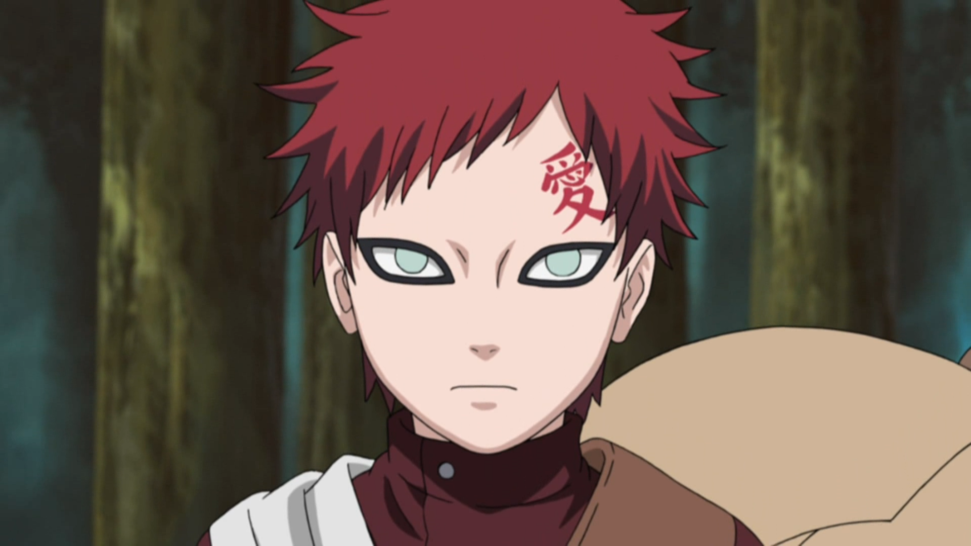 Naruto Gaara Areia Pulseira e Colar Naruto Símbolo da Areia