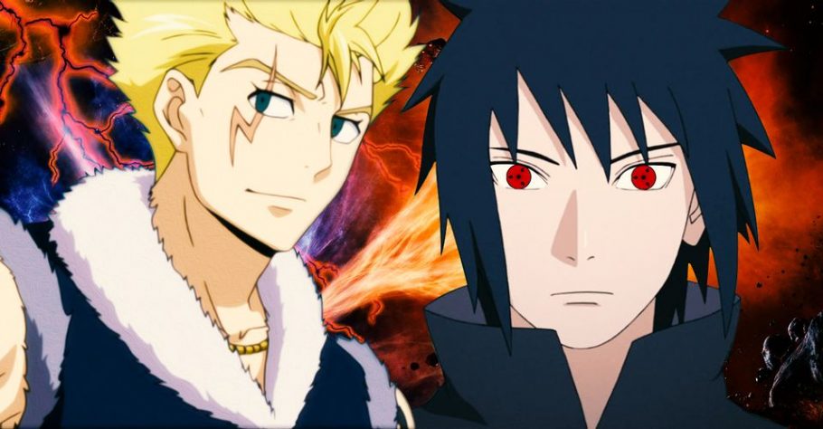 Sasuke VS Laxus de Fairy Tail, qual usuário de raio venceria essa luta?