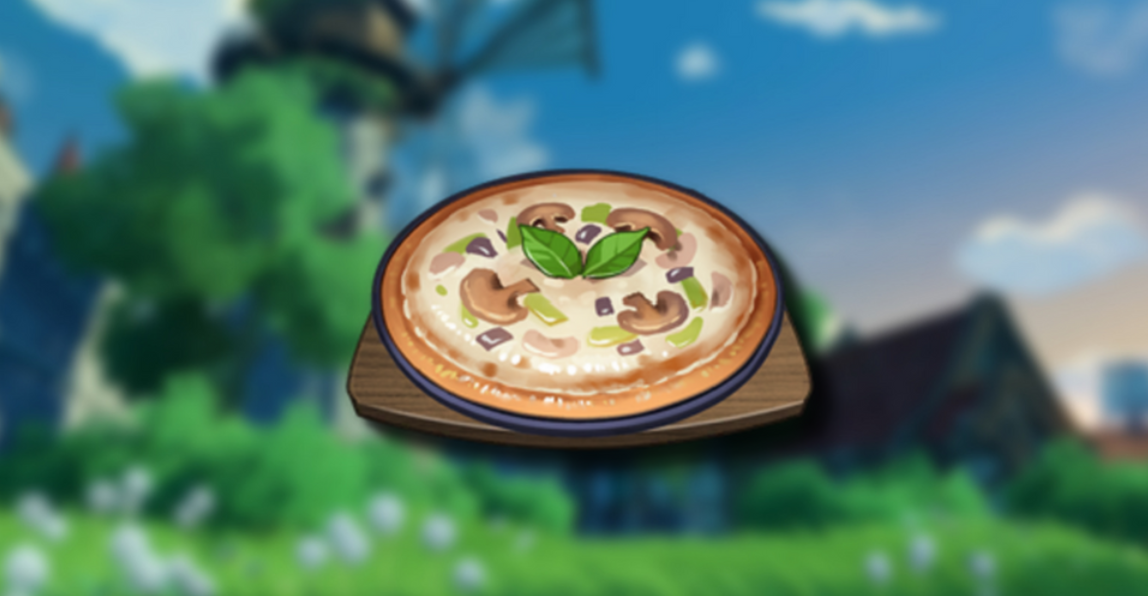 Genshin Impact Pizza Cogumelos